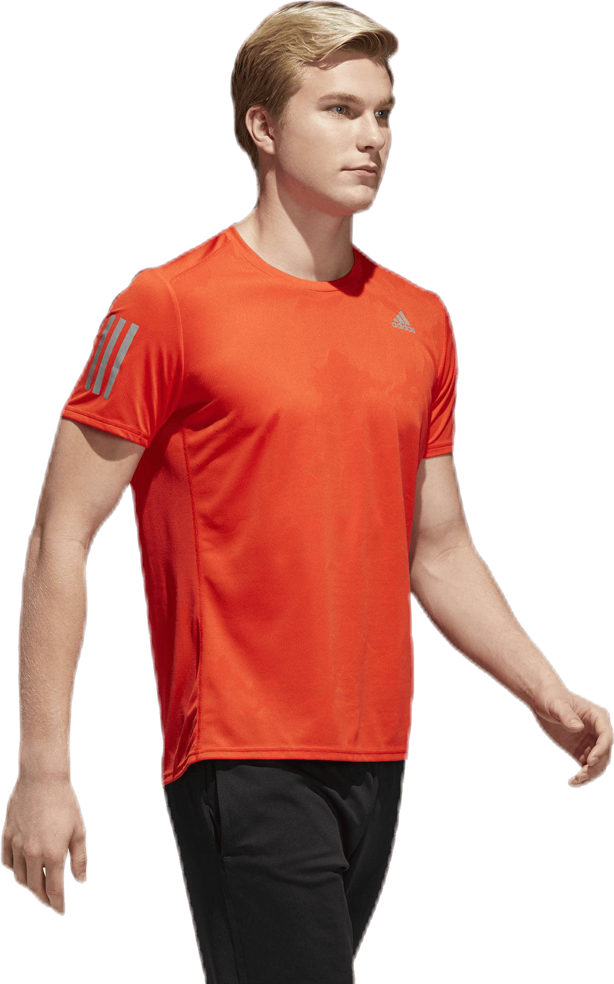 Response SS Tee Orange/Red, Male, Ropa, Camiseta de manga corta, Running, Rojo, S