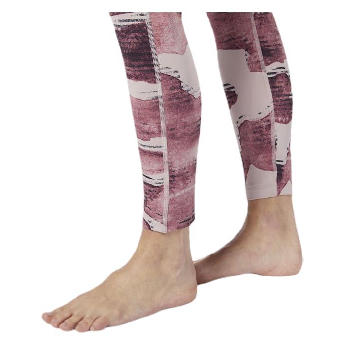 Lux Bold High Rise Pink/White, Female, Apparels, Leggings, Workout, Pink, XS