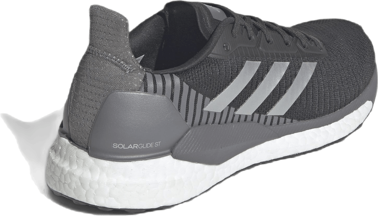SolarGlide ST 19 Shoes Core Black / Silver Met. / Grey Five, Female, Schoenen, Hardloopschoenen, sportschoenen, Rennen, Zwart/Zilver, EU 37 1/3