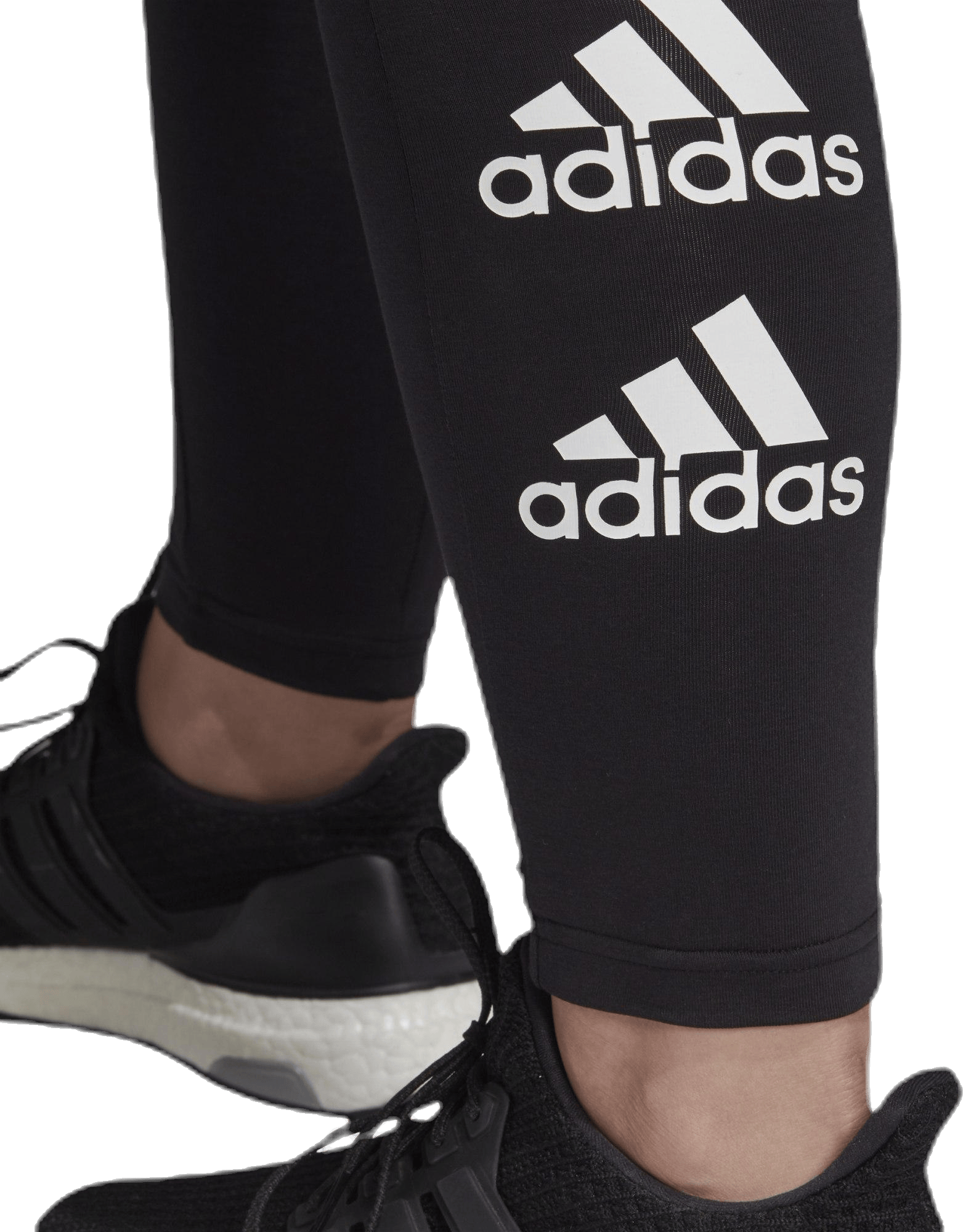 W Stacked Logo Cotton Tights Black / White - Bild 7