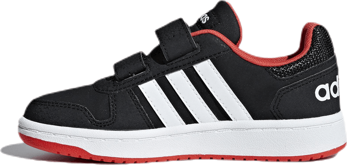 Hoops 2.0 Shoes Core Black / Cloud White / Hi-Res Red