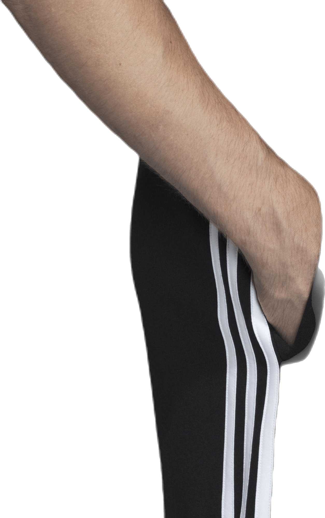 Essentials 3 Stripes Tapered Pant Ft Cuffed Black / White - Bild 7