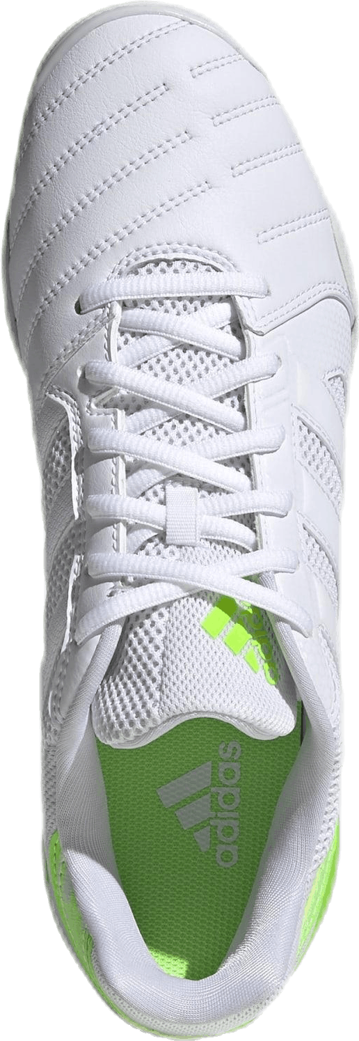 Top Sala Boots Cloud White / Cloud White / Signal Green, Male, Topánky, Futbalové topánky, Futbal, Biely/Zelená, EU 46 2/3