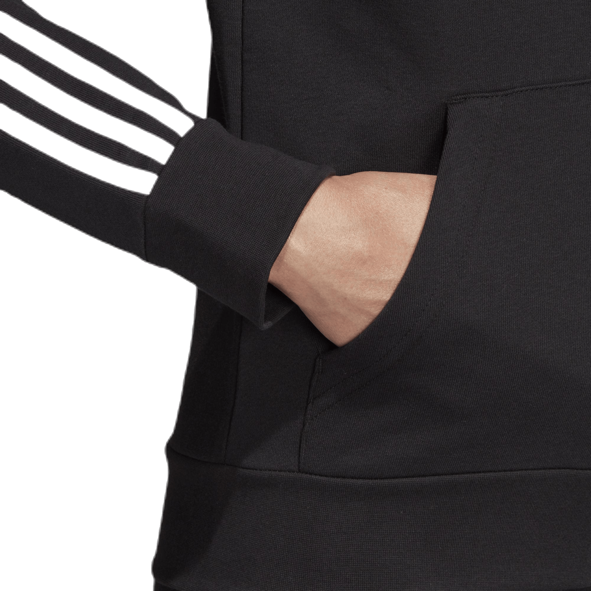 Essentials 3S Full Zip Hoodie Black / White - Bild 9