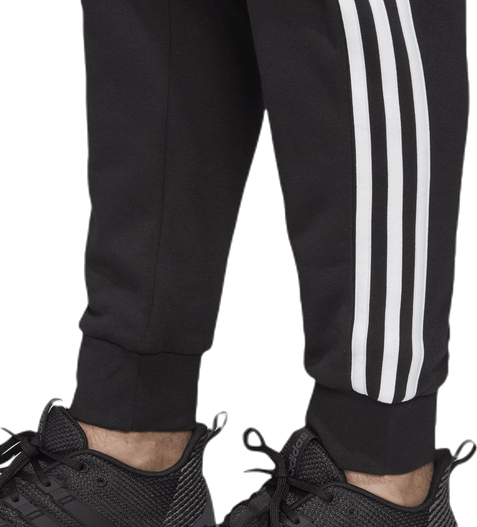 Essentials 3 Stripes Tapered Pant Ft Cuffed Black / White - Bild 8