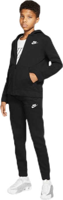 Sportswear Big Kids' (Boys') Tracksuit BLACK/BLACK/BLACK/WHITE, Unisex, Apparels, tracksuits & sets, Black, XL