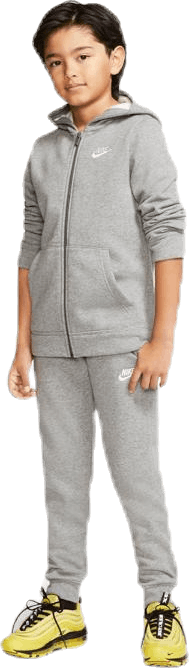 Sportswear Big Kids' (Boys') Tracksuit CARBON HEATHER/DARK GREY/WHITE, Unisex, Kleding, trainingspakken en sets, Grijs, M