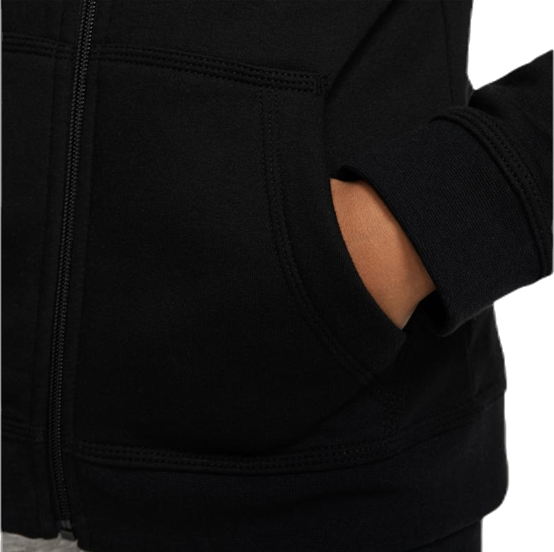 Sportswear Club Big Kids' Full-Zip Hoodie BLACK/BLACK/WHITE - Bild 4