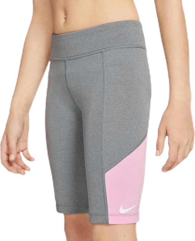 Trophy Bike Shorts Junior Pink/Grey, Unisex, Apparels, Leggings, Workout, Grey, XS