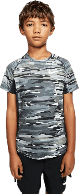 Junior Pro Fitted Camo Black
