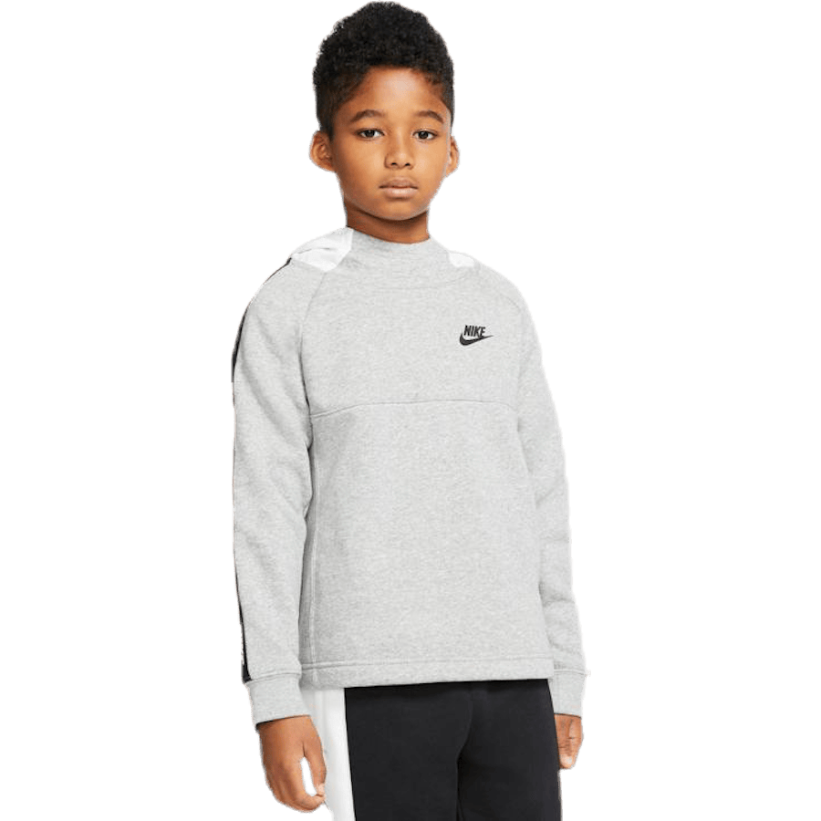 Hybrid 1/2 Zip Fleece Junior White/Black