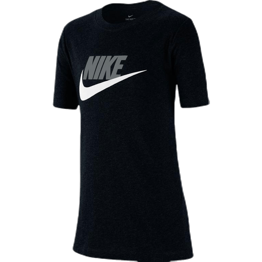 Sportswear Big Kids’ Cotton T-Shirt BLACK/LT SMOKE GREY