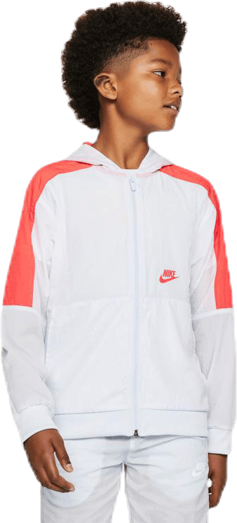 Woven Front Zip Training Junior Grey