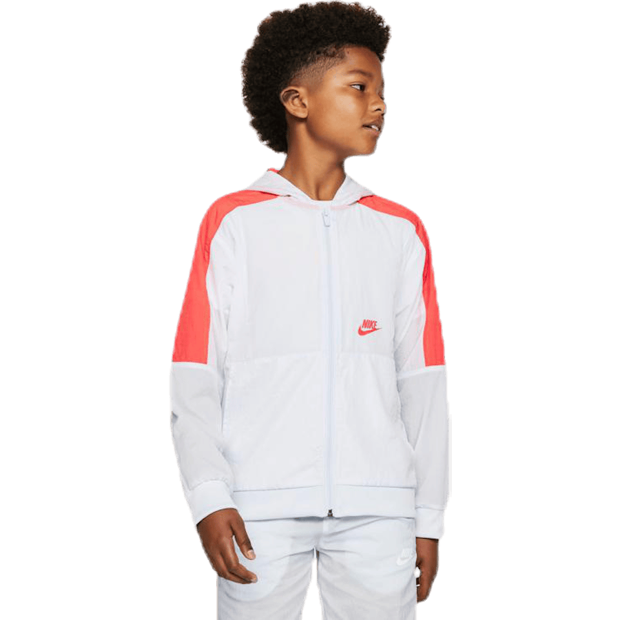 Woven Front Zip Training Junior Grey