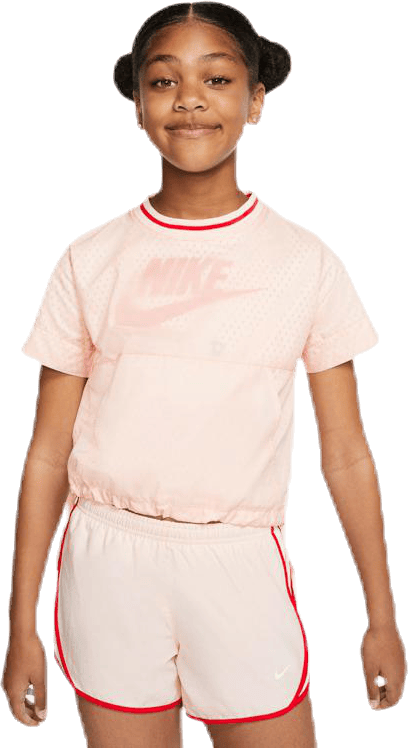 Air Mesh Drawcord Junior Orange, Unisex, Apparels, T-shirt, Pink, XL