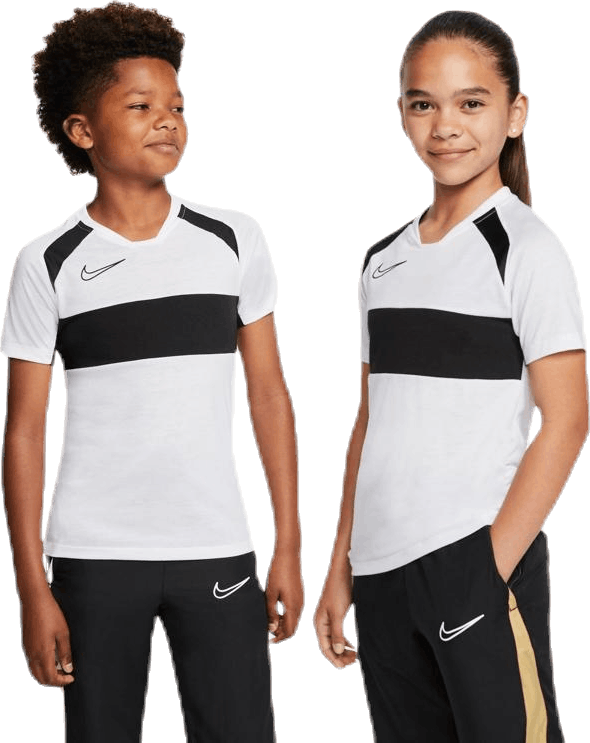Dri-FIT Academy Summer Artist SS Junior White/Black, Unisex, Odevy, Tričko, Futbal, Viacfarebná, XS