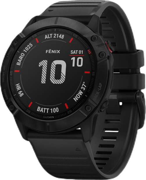 Fenix 6 X Pro Solar Black/Grey, Unisex, varusteet, Elektroniikka, Treeni, Musta/Harmaa, ONESIZE