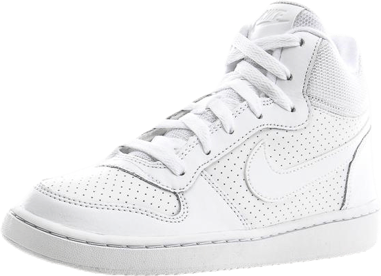 Court Borough Mid (GS) White, Unisex, Shoes, Trainers, White, UK 3