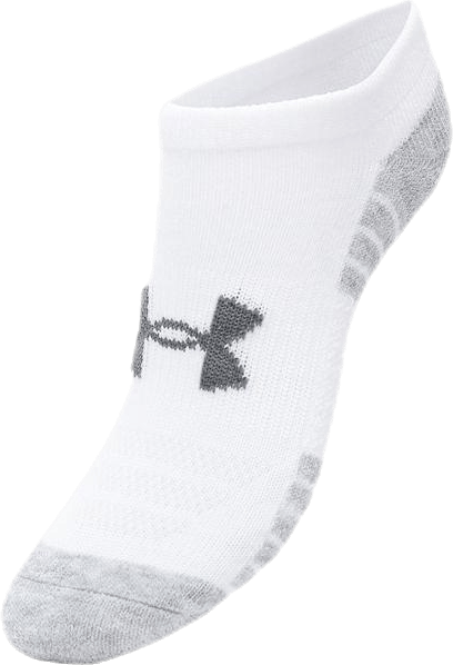 3-Pack Heatgear No Show Jr White