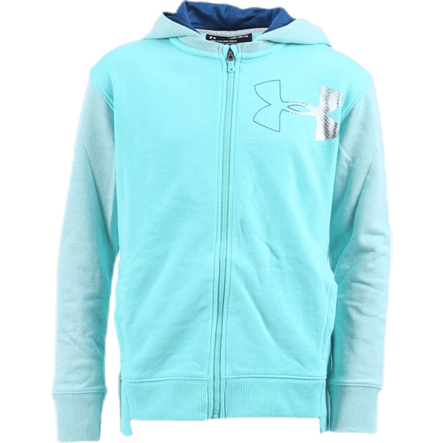 Threadborne Girls Terry Full Zip Blue/White