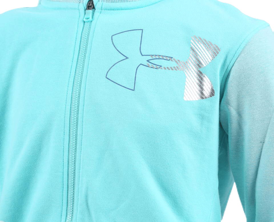 Threadborne Girls Terry Full Zip Blue/White - Bild 3