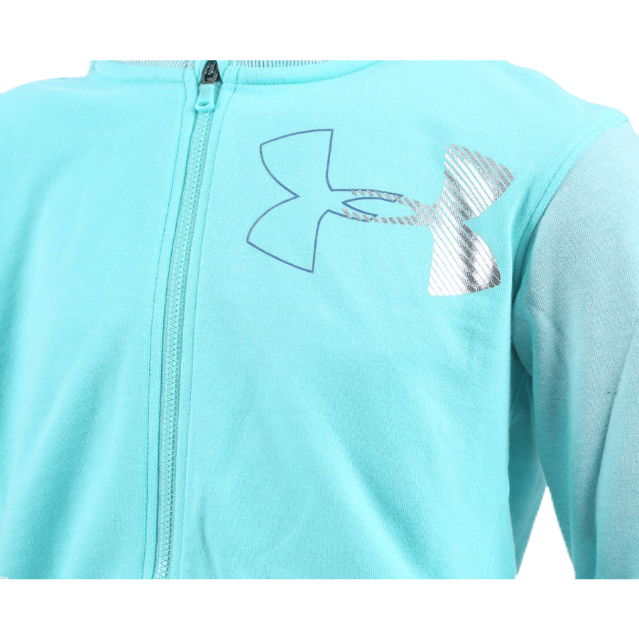 Threadborne Girls Terry Full Zip Blue/White - Bild 3