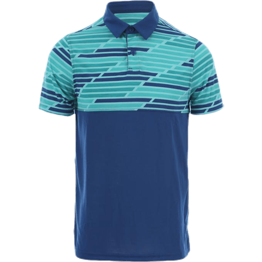 Threadborne Blocked Polo Blue/Patterned