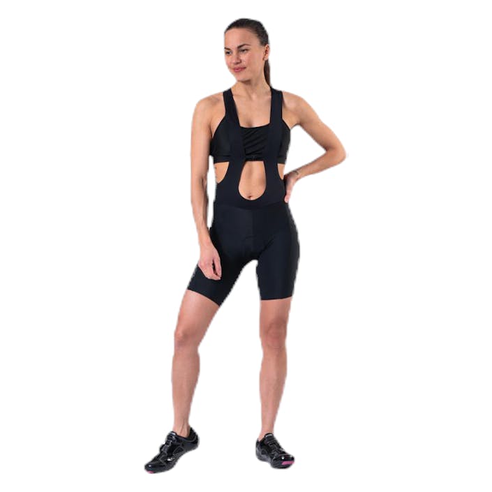 Attack Bibs W Black, Female, Apparels, Leggings, Cycling, Black, XS