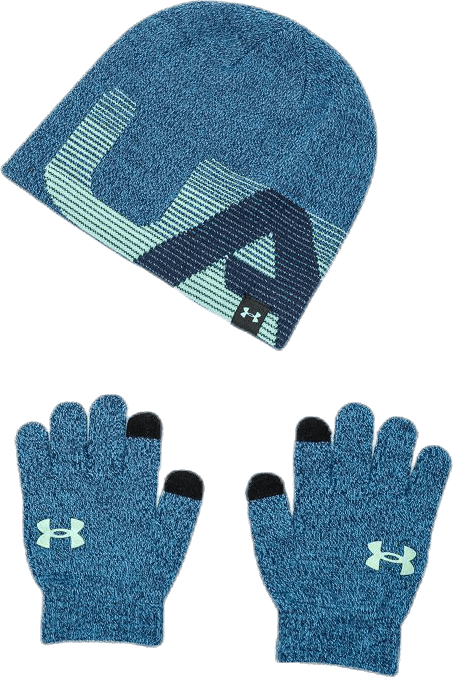 Beanie/Glove Combo Junior Blue