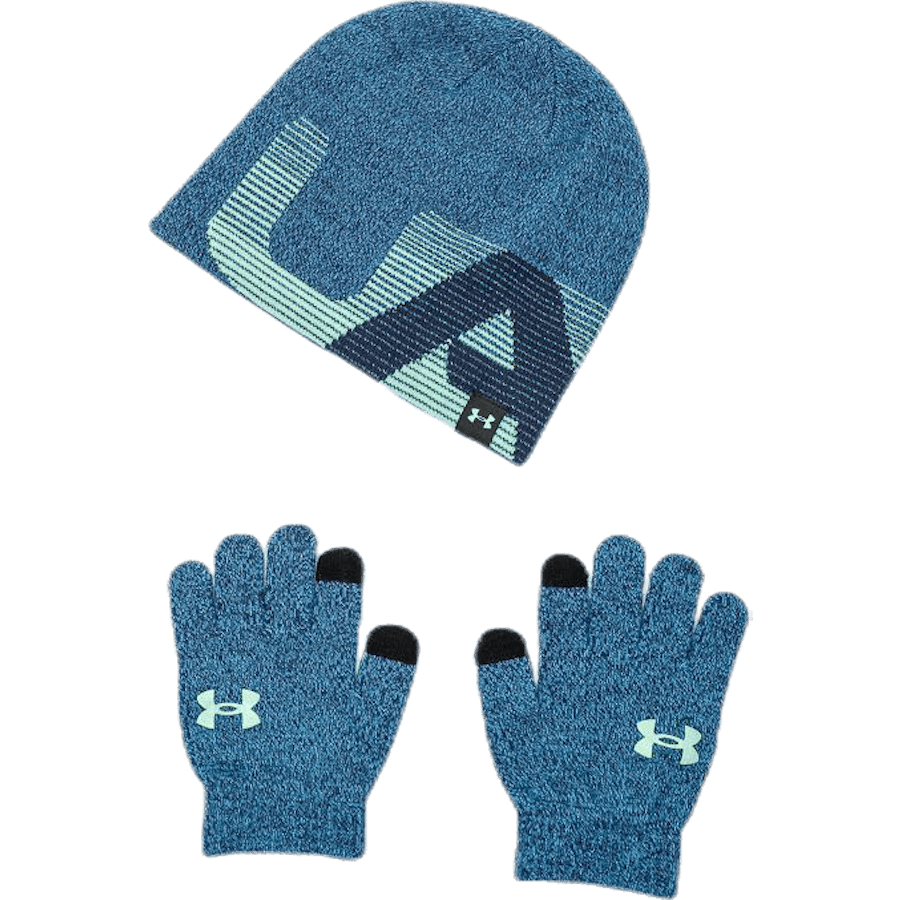 Beanie/Glove Combo Junior Blue