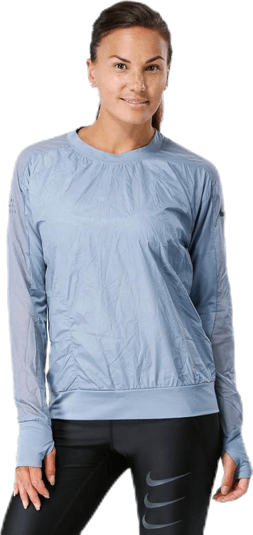 Seasonal Road Pullover Jacket Pink, Female, Apparels, jackets, Running, Blue, XS