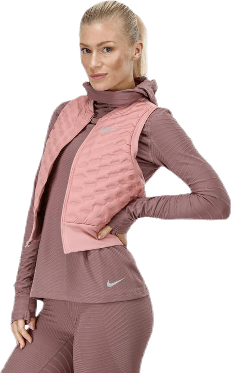 Aeroloft Crop Vest Pink, Female, Apparels, jackets, Running, Pink, S