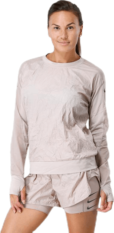 Seasonal Road Pullover Jacket Beige, Female, Apparels, jackets, Running, Beige, M