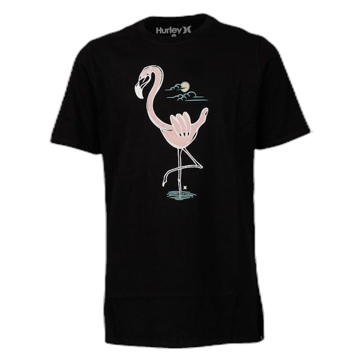 Shaka Flam Tee Black, Unisex, Odevy, Tričko, Čierna, XS