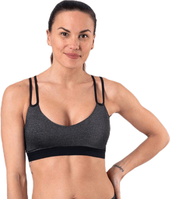 Indy Sparkle Bra Black, Female, Vêtements, T-shirt, Entraînement, Noir, XS