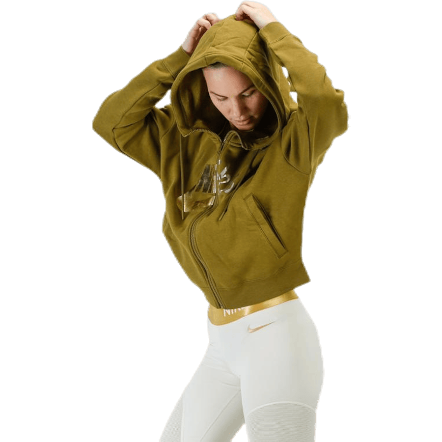 Rally Metallic FZ Hoodie Green - Bild 3