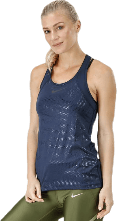 Metallic Dots Tank Blue, Female, Kleding, Tops, Training, Blauw, XL