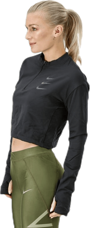 Running Division Warm Top Crop Black - Bild 2