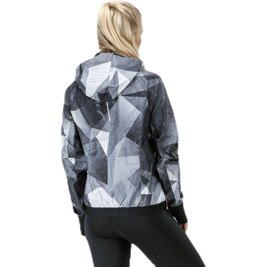 Shield Hood Printed Flash Jacket Black - Bild 2
