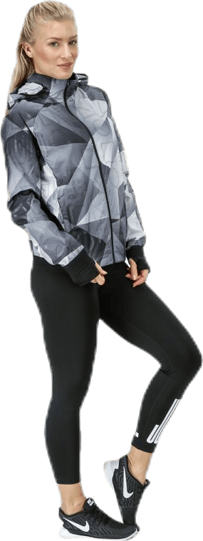 Shield Hood Printed Flash Jacket Black - Bild 4