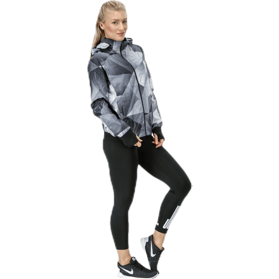 Shield Hood Printed Flash Jacket Black - Bild 4