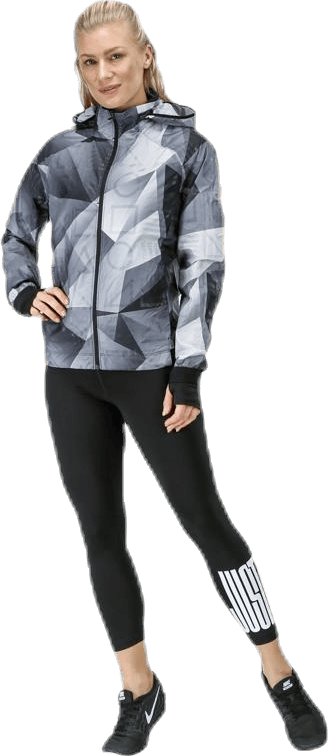 Shield Hood Printed Flash Jacket Black - Bild 5