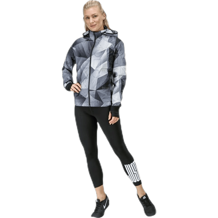 Shield Hood Printed Flash Jacket Black - Bild 5