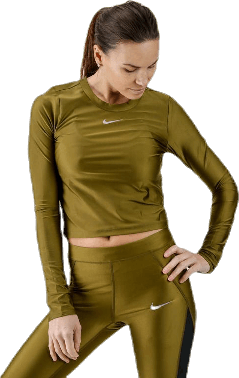 Speed LS Top Green, Female, Apparels, Shirts, Running, Green, XS
