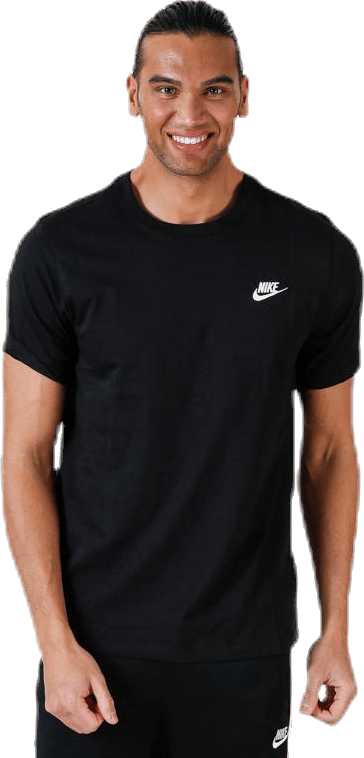 Sportswear Club Men's T-Shirt BLACK/WHITE, Male, Apparels, T-shirt, Black, M