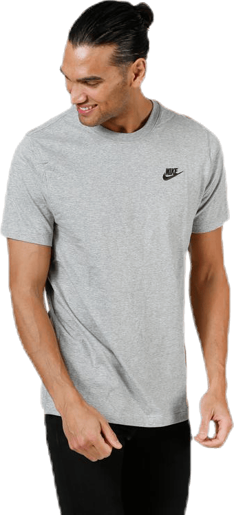 Sportswear Club Men's T-Shirt DK GREY HEATHER/BLACK, Male, Apparels, T-shirt, Grey, XXL