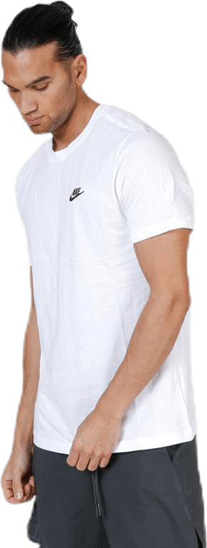 Sportswear Club Men's T-Shirt WHITE/BLACK, Male, Aparelhos, Camisa, Branco, XXL