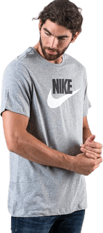 Sportswear Men's T-Shirt DK GREY HEATHER/BLACK/WHITE - Bild 3