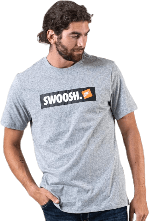 NSW Tee Swoosh Grey, Male, Apparels, T-shirt, Grey, XL