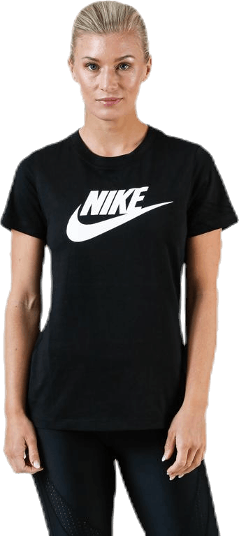 Essential Icon Futura Tee White/Black, Female, Klær, T skjorte, Svart, XL